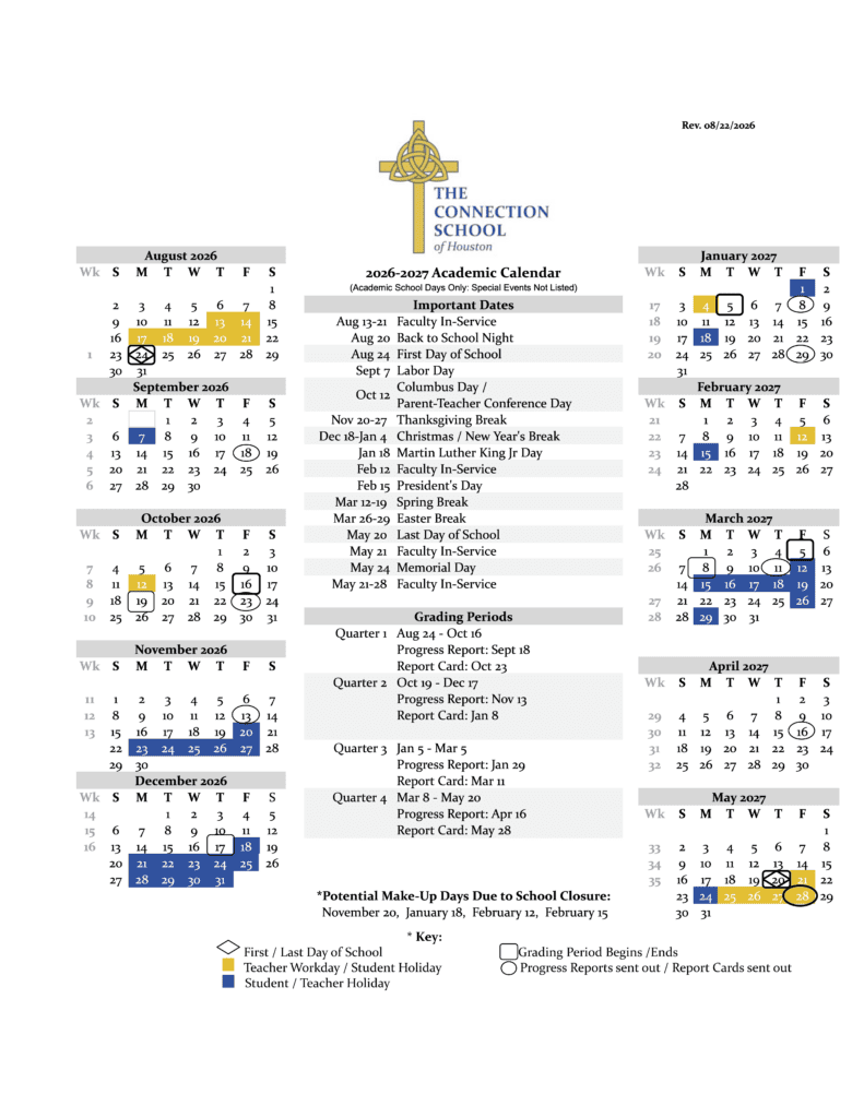 Academic Calendar 2026-2027
